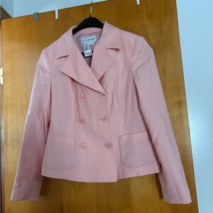 J G Hook Women's Pink Double-Breasted Blazer